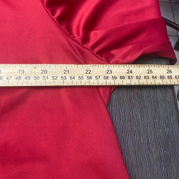 Miss Lili Women Tunic Top High Low Plus Size 1X with back Tie - Picture 5 of 8